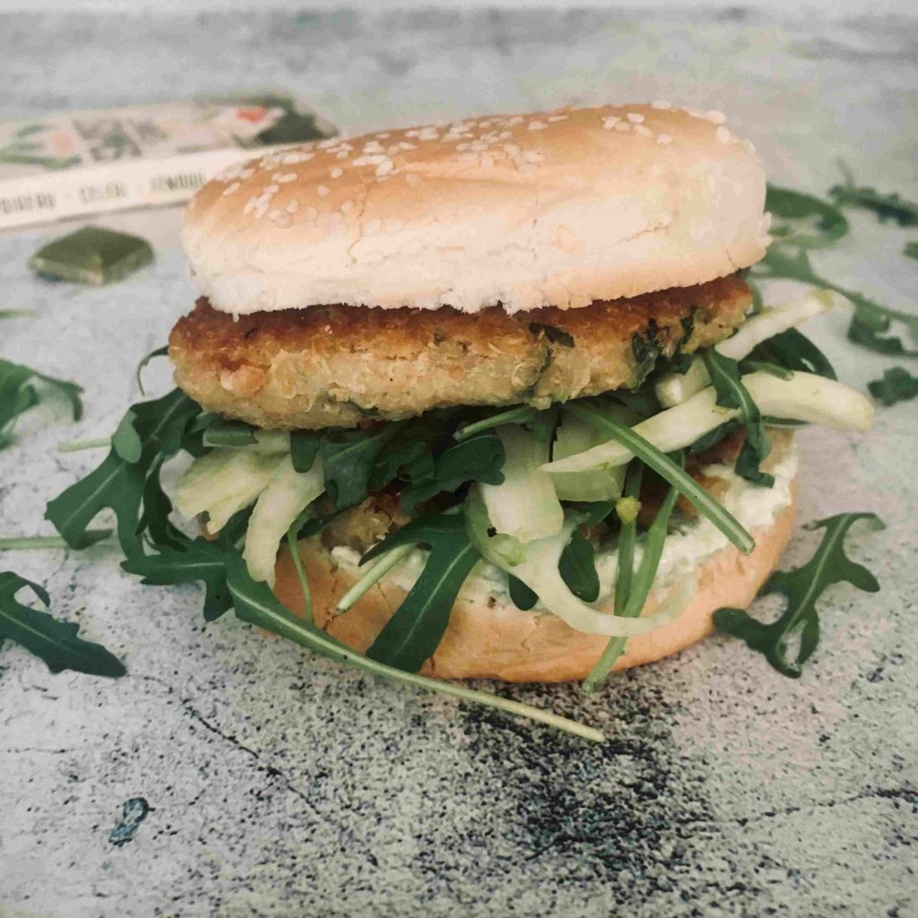 Burger veggie poireau quinoa recette