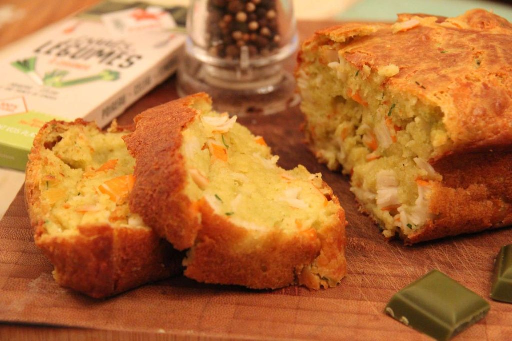 Cake au crabe et poireau recette