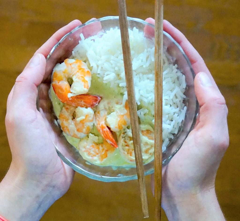 Crevettes sauce poireau recette
