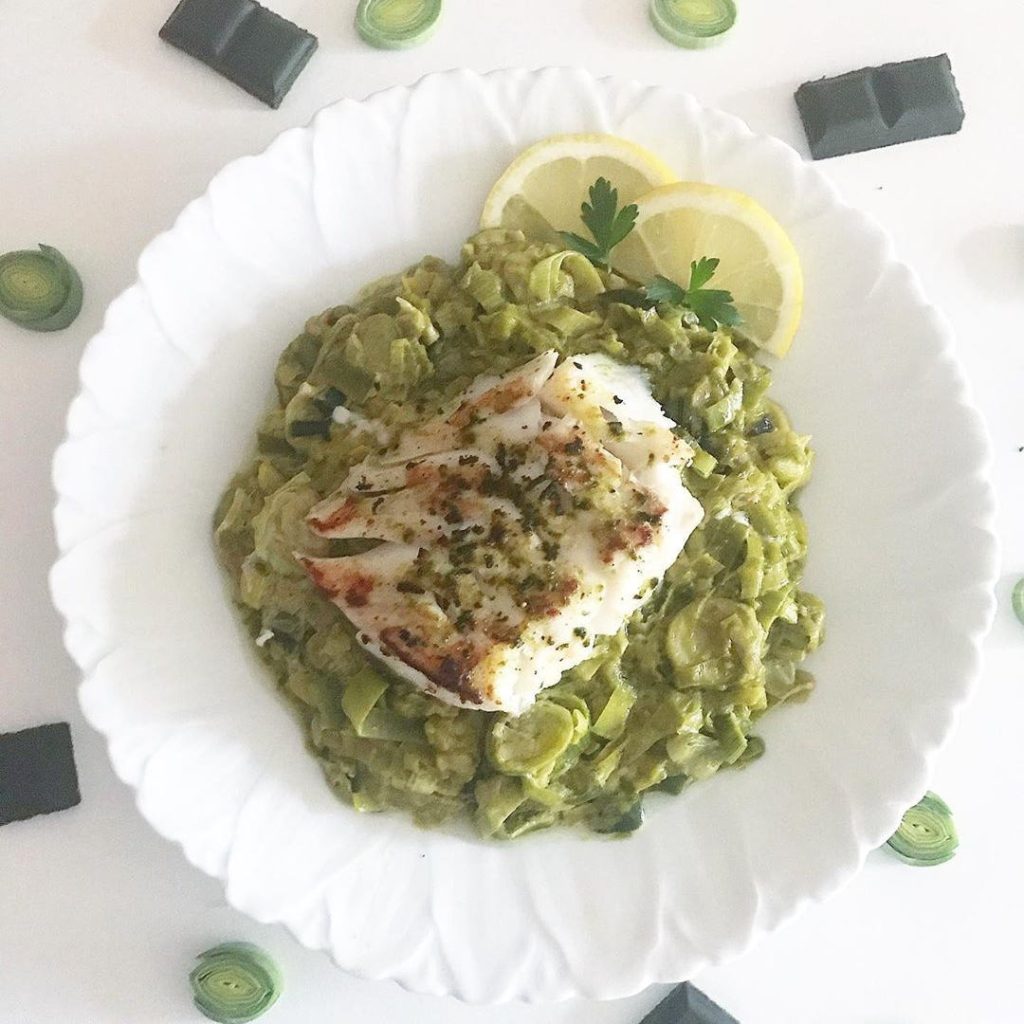 Fondue de poireaux et dos de cabillaud recette