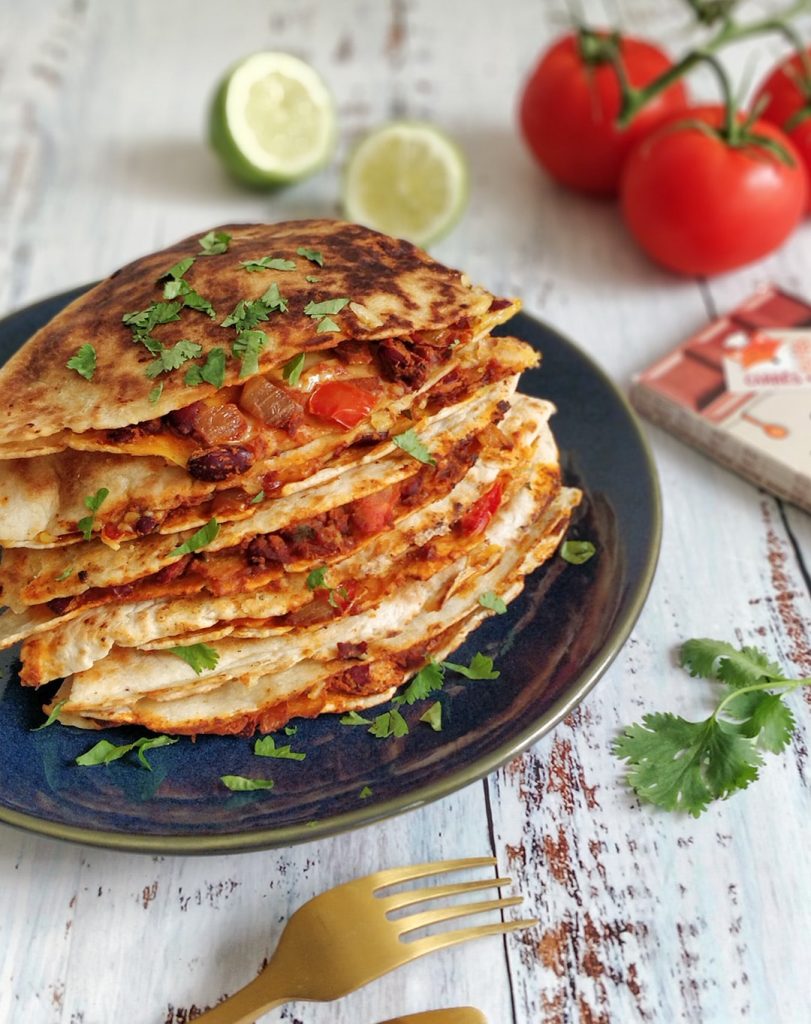 Quésadillas végétariennes recette