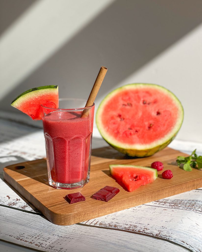 Smoothie Pastèque Fraise Menthe recette