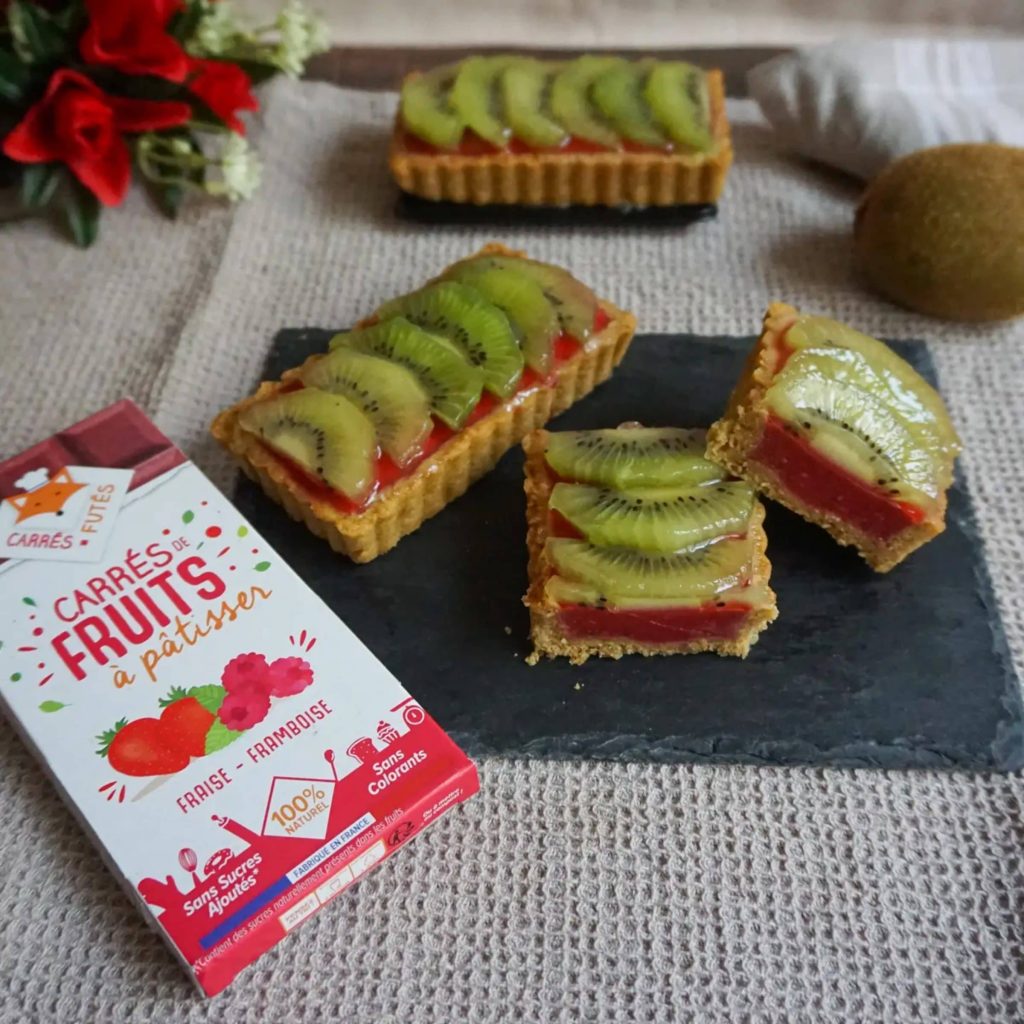 Tartelette fraise framboise kiwi recette