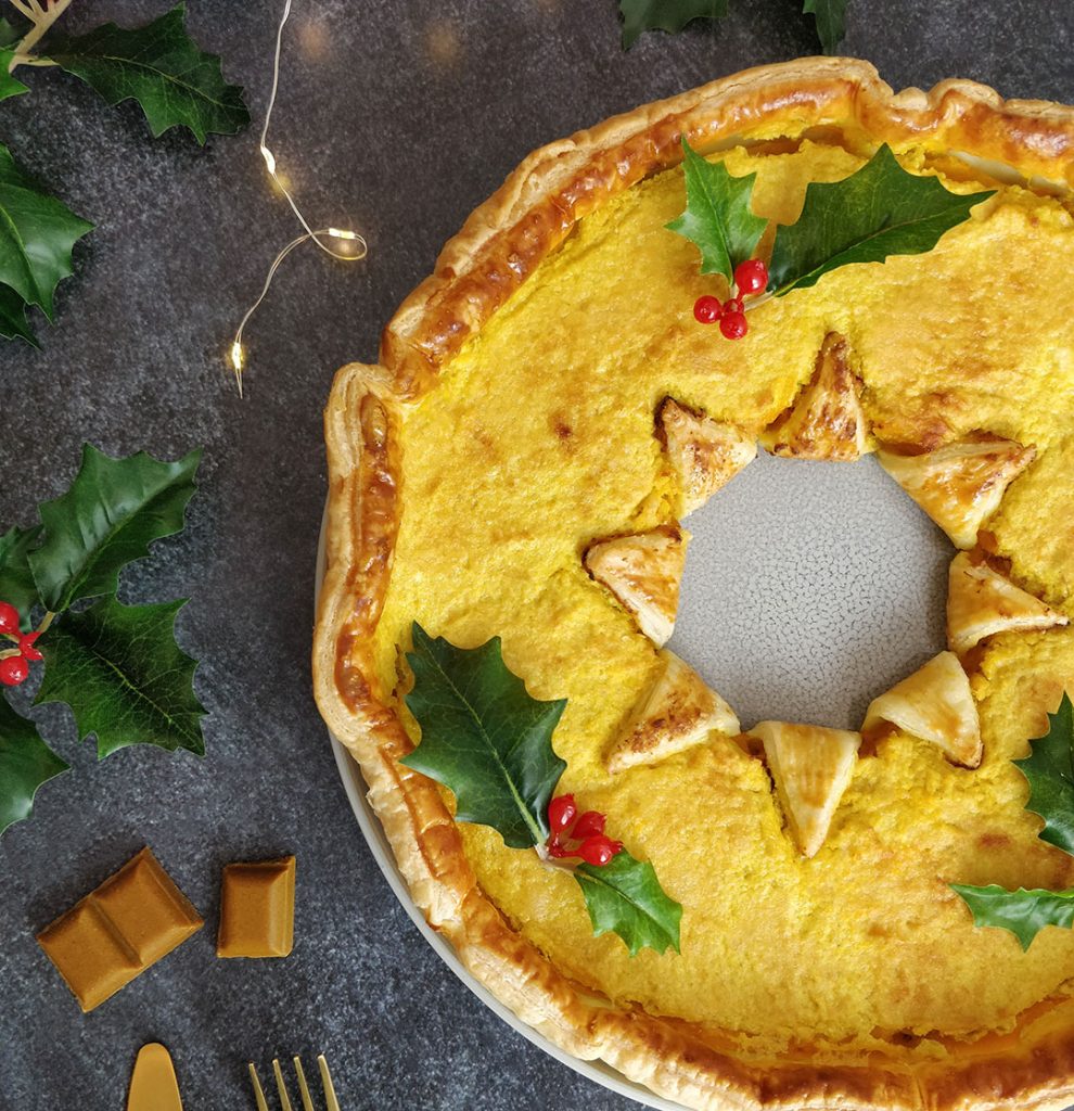Tarte Noël courge ricotta curry recette